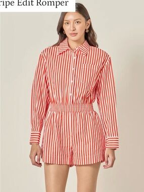 The Stripe Edit Romper